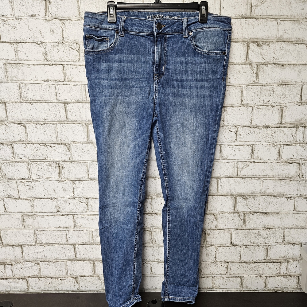 Maurices Women's Mid Rise Skinny Jeans Size 12 Short Medium Wash